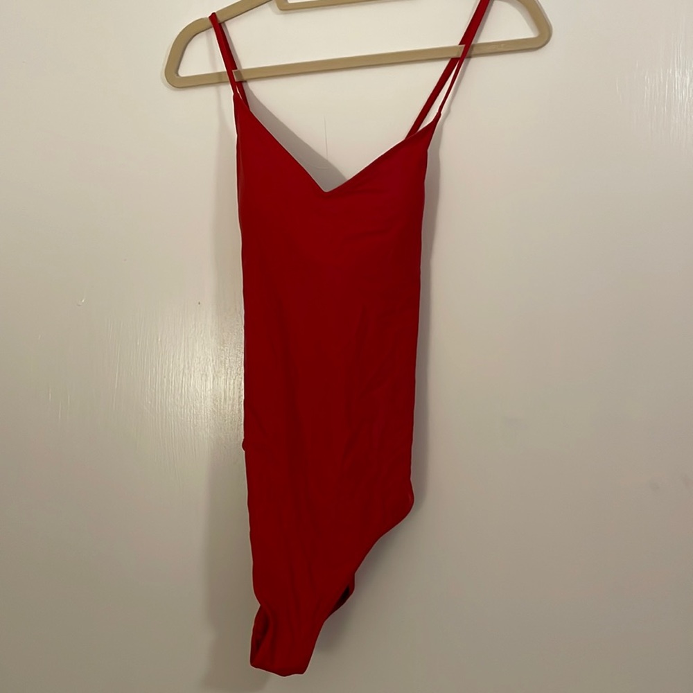 Aerie Red One-Piece Swimsuit